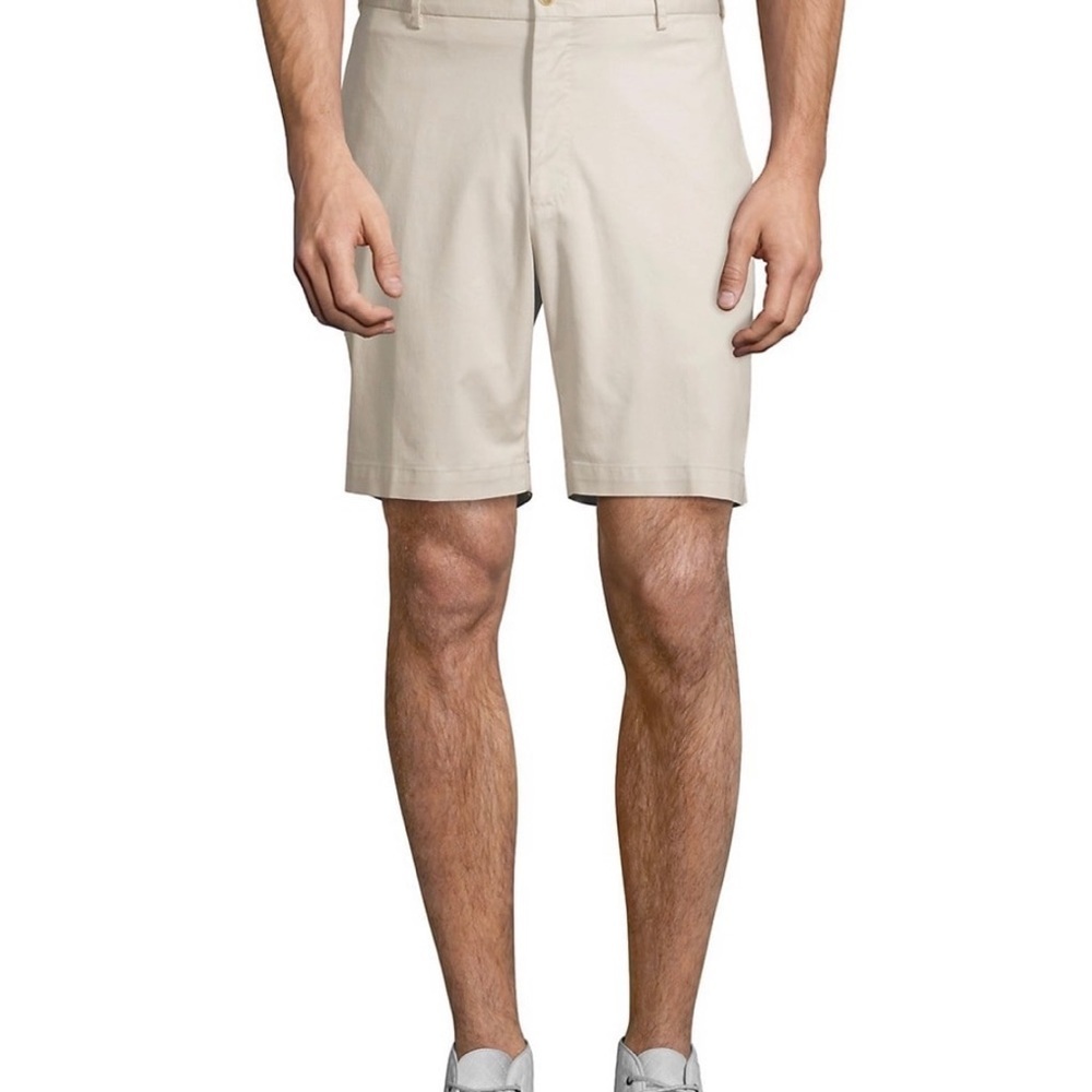 NWT PETER MILLER Cotton Twill Shorts, light gray